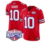 Men's Buffalo Bills #10 Khalil Shakir Red F.U.S.E. 2024 AFC East Division Champions Vapor Limited Stitched Football Jersey