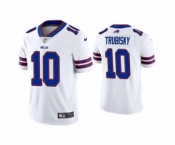 Men's Buffalo Bills #10 Mitchell Trubisky White Vapor Untouchable Limited Stitched Football Jersey