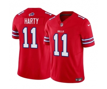 Men's Buffalo Bills #11 Deonte Harty Red 2023 F.U.S.E. Vapor Untouchable Limited Football Stitched Jersey