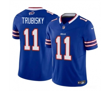 Men's Buffalo Bills #11 Mitch Trubisky Blue 2023 F.U.S.E. Vapor Untouchable Limited Football Stitched Jersey