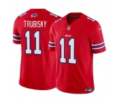 Men's Buffalo Bills #11 Mitch Trubisky Red 2023 F.U.S.E. Vapor Untouchable Limited Football Stitched Jersey