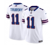 Men's Buffalo Bills #11 Mitch Trubisky White 2023 F.U.S.E. Vapor Untouchable Limited Football Stitched Jersey