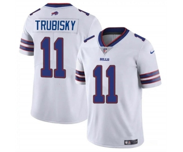 Men's Buffalo Bills #11 Mitch Trubisky White Vapor Untouchable Limited Football Stitched Jersey