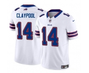 Men's Buffalo Bills #14 Chase Claypool White 2024 F.U.S.E. Vapor Untouchable Limited Football Stitched Jersey