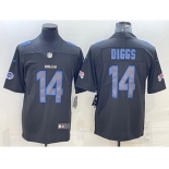 Men's Buffalo Bills #14 Stefon Diggs Black 2022 Fashion Impact Black Color Rush Stitched Nike Limited Jersey