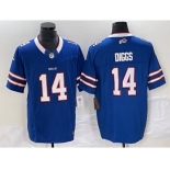 Men's Buffalo Bills #14 Stefon Diggs Blue 2023 FUSE Vapor Limited Stitched Jersey