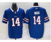 Men's Buffalo Bills #14 Stefon Diggs Blue 2023 FUSE Vapor Limited Stitched Jersey