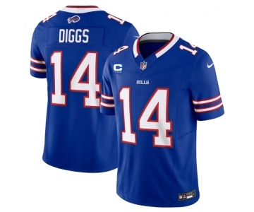 Men's Buffalo Bills #14 Stefon Diggs Blue 2023 F.U.S.E. With 4-Star C Patch Vapor Untouchable Limited Football Stitched Jersey