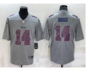 Men's Buffalo Bills #14 Stefon Diggs Grey Atmosphere Fashion Vapor Untouchable Stitched Limited Jersey