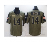 Men's Buffalo Bills #14 Stefon Diggs Nike Olive 2021 Salute To Service Limited Player Jersey