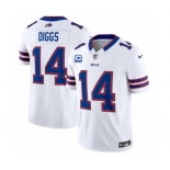 Men's Buffalo Bills #14 Stefon Diggs White 2023 F.U.S.E. With 4-Star C Patch Vapor Untouchable Limited Football Stitched Jersey