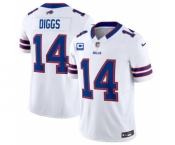 Men's Buffalo Bills #14 Stefon Diggs White 2023 F.U.S.E. With 4-Star C Patch Vapor Untouchable Limited Football Stitched Jersey