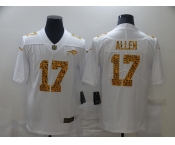 Men's Buffalo Bills #17 Josh Allen 2020 White Leopard Print Fashion Limited Football Stitched Jersey