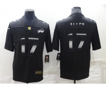 Men's Buffalo Bills #17 Josh Allen Black 2022 Shadow Vapor Untouchable Stitched Nike Limited Jersey