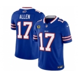 Men's Buffalo Bills #17 Josh Allen Blue 2023 F.U.S.E. With 4-Star C Patch Vapor Untouchable Limited Football Stitched Jersey