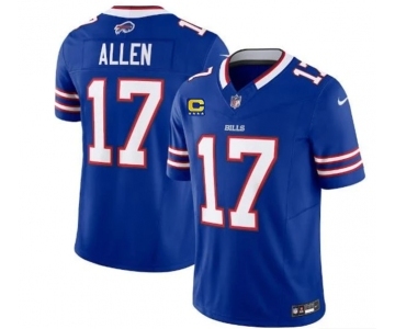 Men's Buffalo Bills #17 Josh Allen Blue 2023 F.U.S.E. With 4-Star C Patch Vapor Untouchable Limited Football Stitched Jersey