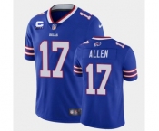 Men's Buffalo Bills #17 Josh Allen Royal With 4-star C Patch 2022 Vapor Untouchable Limited Stitched Jersey