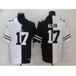 Men's Buffalo Bills #17 Josh Allen White Black Peaceful Coexisting 2020 Vapor Untouchable Stitched NFL Nike Limited Jersey