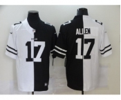 Men's Buffalo Bills #17 Josh Allen White Black Peaceful Coexisting 2020 Vapor Untouchable Stitched NFL Nike Limited Jersey