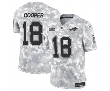 Men's Buffalo Bills #18 Amari Cooper 2024 F.U.S.E. Arctic Camo Salute to Service Limited Football Stitched Jersey