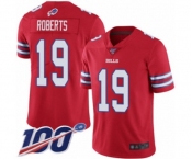 Men's Buffalo Bills #19 Andre Roberts Limited Red Rush Vapor Untouchable 100th Season Football Jersey