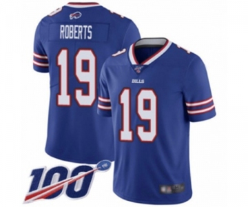 Men's Buffalo Bills #19 Andre Roberts Royal Blue Team Color Vapor Untouchable Limited Player 100th Season Football Jersey