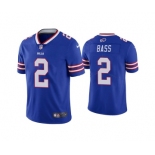 Men's Buffalo Bills #2 Tyler Bass Blue Vapor Untouchable Limited Stitched Jersey