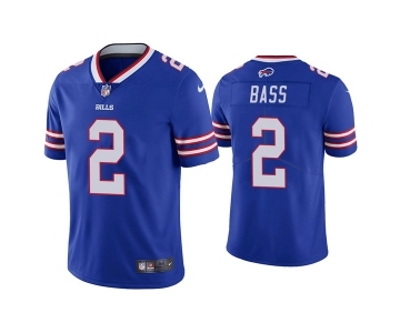 Men's Buffalo Bills #2 Tyler Bass Blue Vapor Untouchable Limited Stitched Jersey