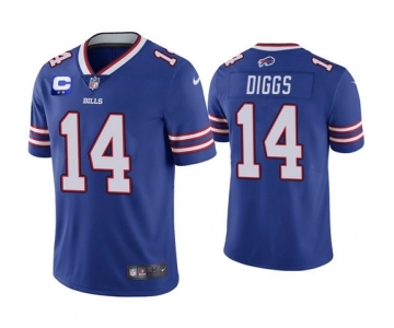 Men's Buffalo Bills 2022 #14 Stefon Diggs Royal Blue With 2-star C Patch Vapor Untouchable Limited Stitched NFL Jersey