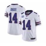 Men's Buffalo Bills 2022 #14 Stefon Diggs White With 2-star C Patch Vapor Untouchable Limited Stitched NFL Jersey