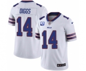 Men's Buffalo Bills 2022 #14 Stefon Diggs White With 2-star C Patch Vapor Untouchable Limited Stitched NFL Jersey