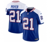 Men's Buffalo Bills #21 Jordan Poyer Blue White 2023 F.U.S.E. Throwback Vapor Untouchable Limited Football Stitched Jersey