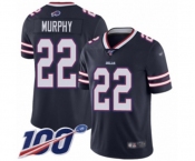 Men's Buffalo Bills #22 Marcus Murphy Limited Navy Blue Inverted Legend 100th Season Football Jersey