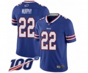 Men's Buffalo Bills #22 Marcus Murphy Royal Blue Team Color Vapor Untouchable Limited Player 100th Season Football Jersey