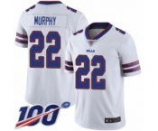 Men's Buffalo Bills #22 Marcus Murphy White Vapor Untouchable Limited Player 100th Season Football Jersey