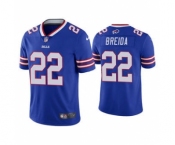 Men's Buffalo Bills #22 Matt Breida Blue Vapor Untouchable Limited Stitched Football Jersey