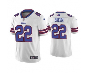 Men's Buffalo Bills #22 Matt Breida White Vapor Untouchable Limited Stitched Football Jersey