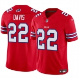 Men's Buffalo Bills #22 Ray Davis Red 2024 F.U.S.E. Vapor Untouchable Limited Stitched Football Jersey