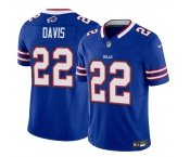 Men's Buffalo Bills #22 Ray Davis Royal 2024 F.U.S.E. Vapor Untouchable Limited Stitched Football Jersey