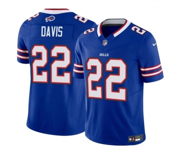 Men's Buffalo Bills #22 Ray Davis Royal 2024 F.U.S.E. Vapor Untouchable Limited Stitched Football Jersey