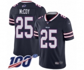 Men's Buffalo Bills #25 LeSean McCoy Limited Navy Blue Inverted Legend 100th Season Football Jersey