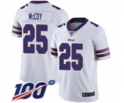 Men's Buffalo Bills #25 LeSean McCoy White Vapor Untouchable Limited Player 100th Season Football Jersey