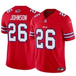 Men's Buffalo Bills #26 Ty Johnson Red 2024 F.U.S.E. Vapor Untouchable Limited Stitched Football Jersey