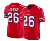 Men's Buffalo Bills #26 Ty Johnson Red 2024 F.U.S.E. Vapor Untouchable Limited Stitched Football Jersey