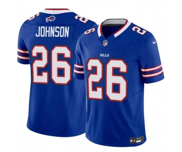 Men's Buffalo Bills #26 Ty Johnson Royal 2024 F.U.S.E. Vapor Untouchable Limited Stitched Football Jersey