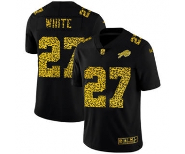 Men's Buffalo Bills #27 Tre'Davious White Black Leopard Print Fashion Vapor Limited Football Jersey