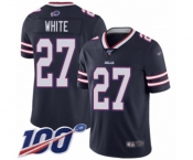 Men's Buffalo Bills #27 Tre'Davious White Limited Navy Blue Inverted Legend 100th Season Football Jersey