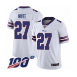 Men's Buffalo Bills #27 Tre'Davious White Vapor Untouchable Limited Player 100th Season Football Jersey