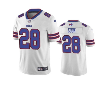 Men's Buffalo Bills #28 James Cook White Vapor Untouchable Limited Stitched Jersey