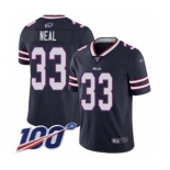 Men's Buffalo Bills #33 Siran Neal Limited Navy Blue Inverted Legend 100th Season Football Jersey